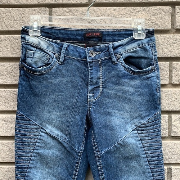 SUKO Jeans Moto Style Skinny Jeans Size 4 - Picture 4 of 11